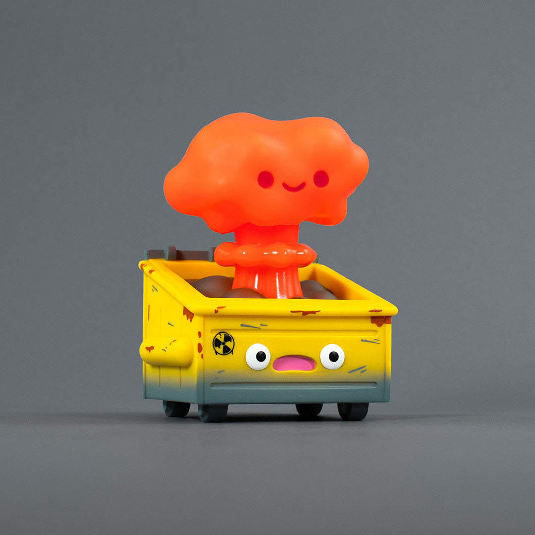 Nuclear Dumpster Fire Vinyl Figure - Radiation Red Edition