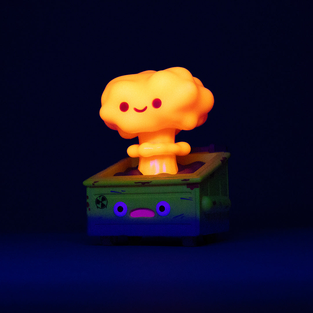 Nuclear Dumpster Fire Vinyl Figure - Radiation Red Edition