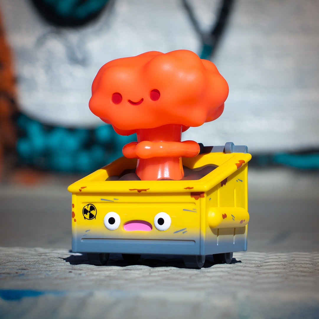 Nuclear Dumpster Fire Vinyl Figure - Radiation Red Edition