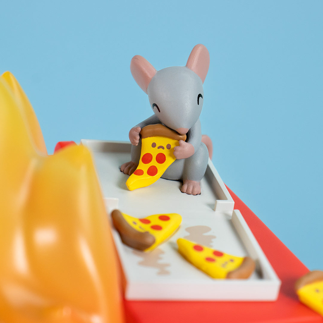 Dumpster Fire - Pizza Rat Vinyl Figure - Extra Cheesy Edition
