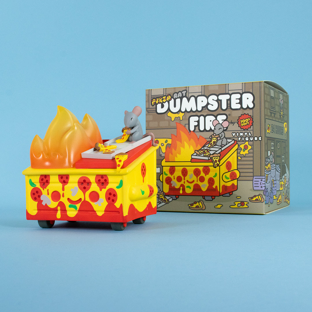 Dumpster Fire - Pizza Rat Vinyl Figure - Extra Cheesy Edition