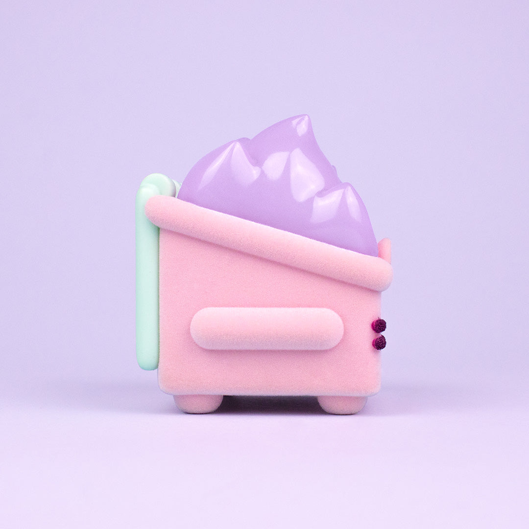 Pusheen Dumpster Fire Vinyl Figure - Pink Flocked Edition