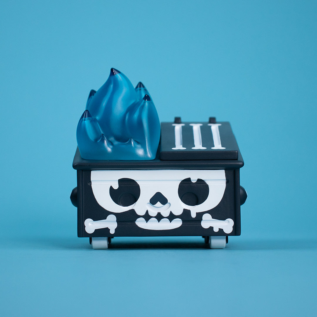 Skull Graffiti Dumpster Fire Vinyl Figure