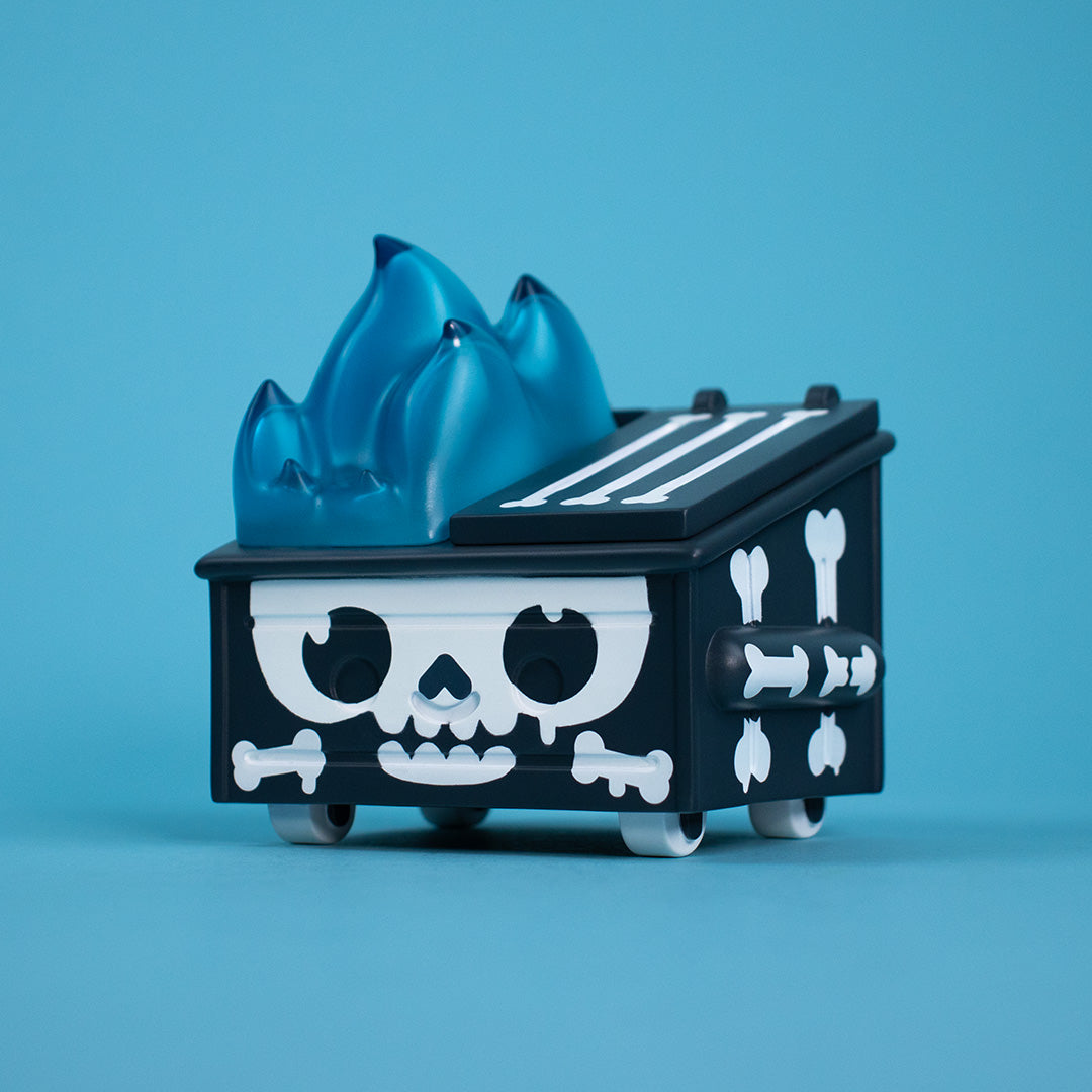 Skull Graffiti Dumpster Fire Vinyl Figure