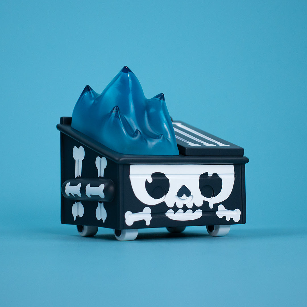 Skull Graffiti Dumpster Fire Vinyl Figure