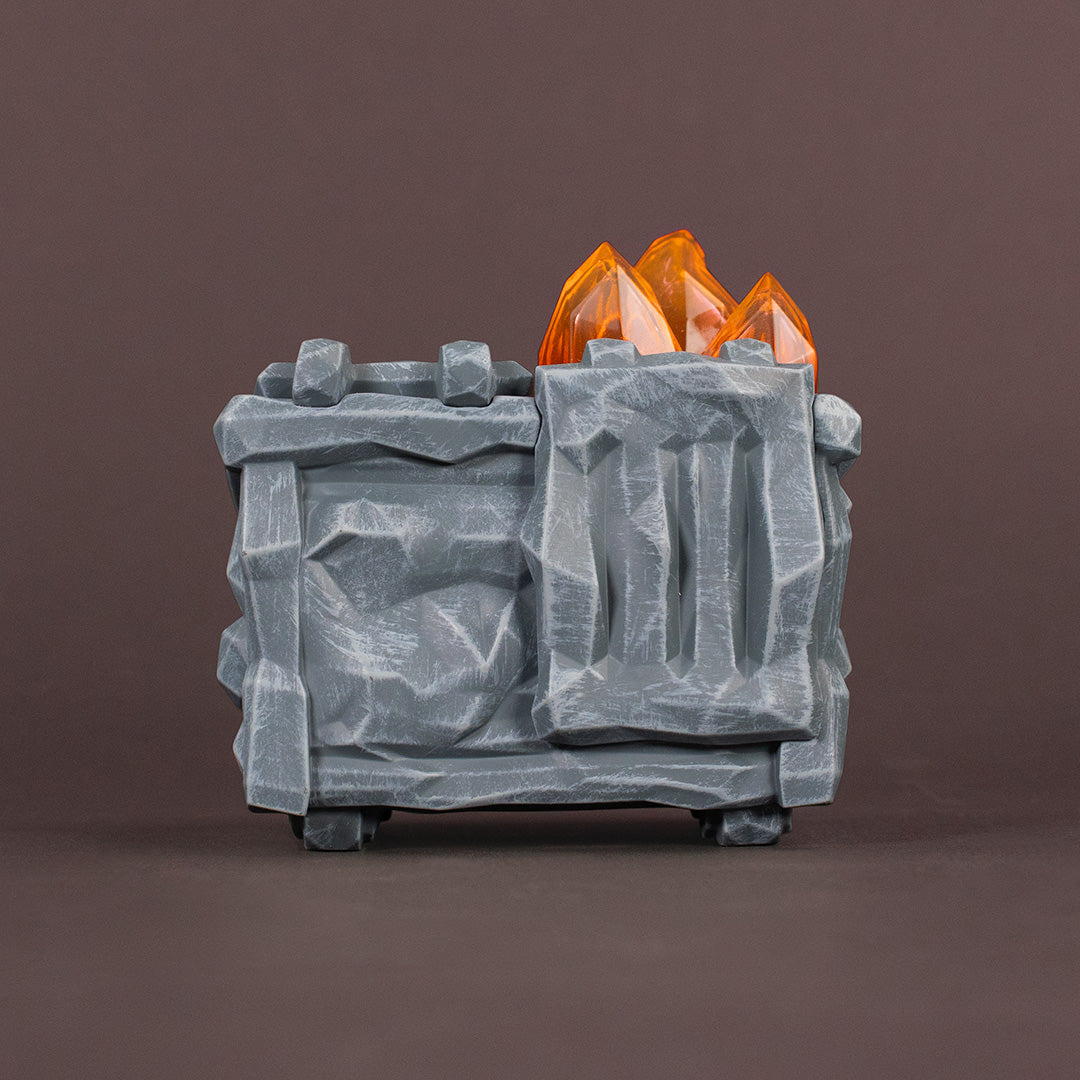 Gem Dumpster Fire Vinyl Figure - Stone Edition