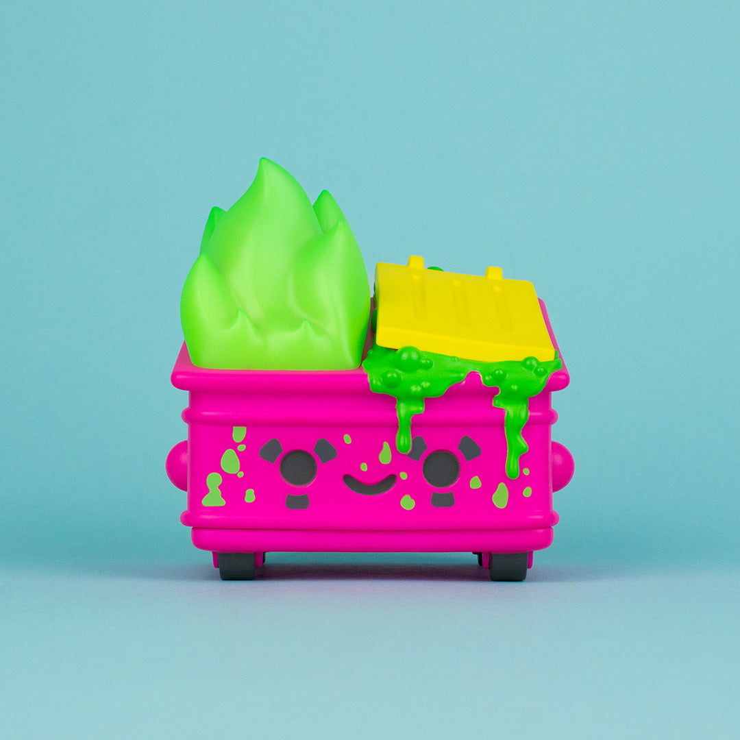 Dumpster Fire - Toxic Waste Vinyl Figure - Chemical Pink Edition