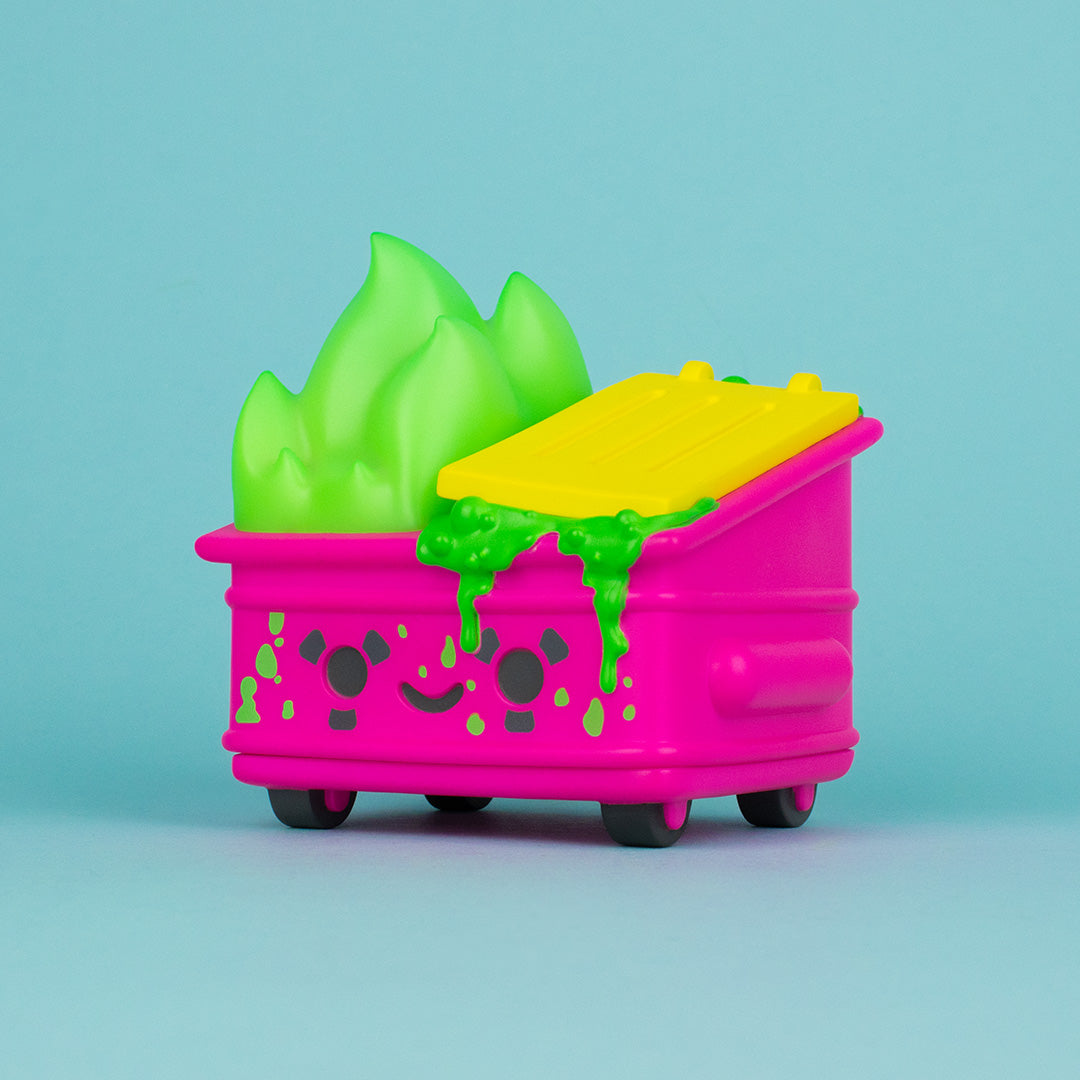 Dumpster Fire - Toxic Waste Vinyl Figure - Chemical Pink Edition