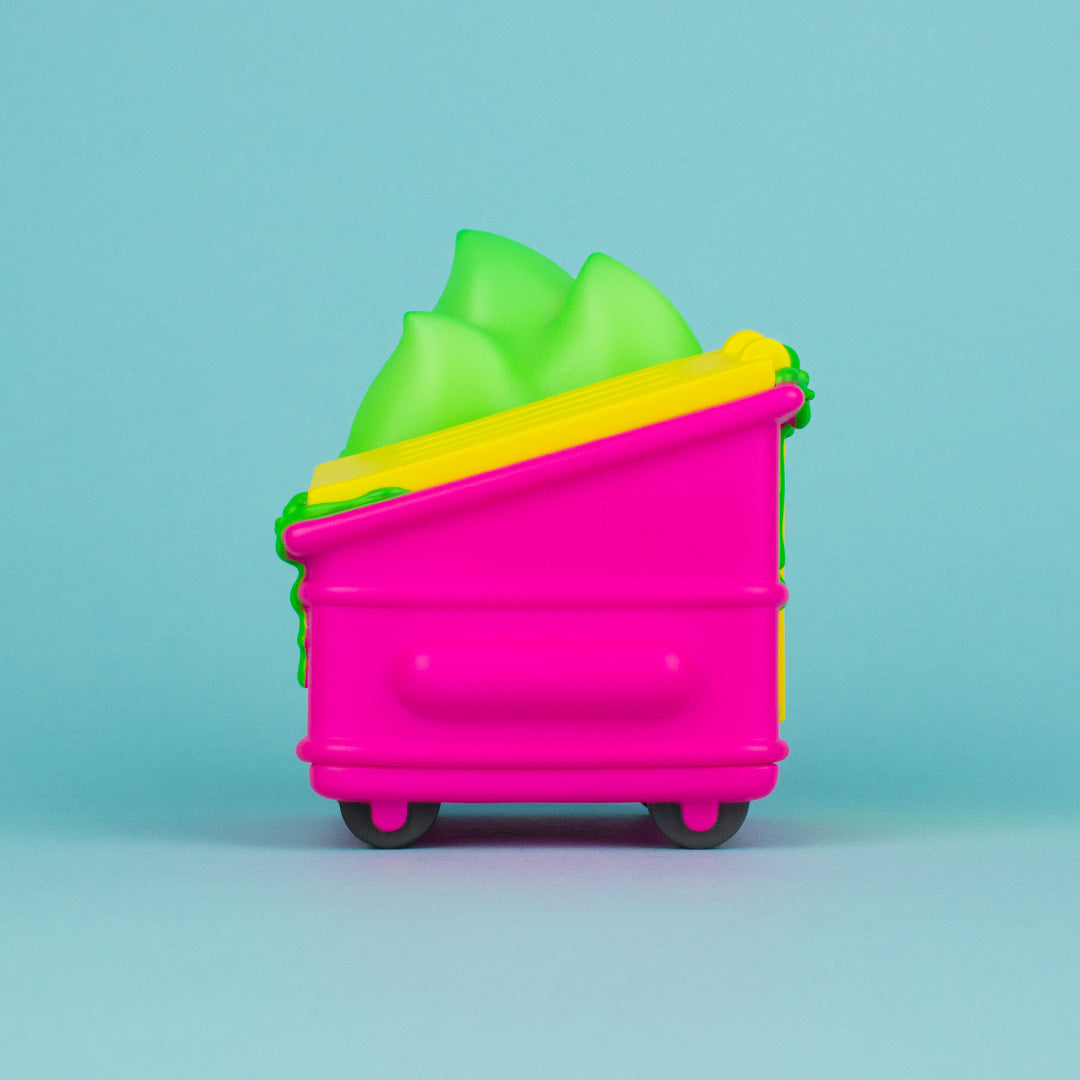 Dumpster Fire - Toxic Waste Vinyl Figure - Chemical Pink Edition