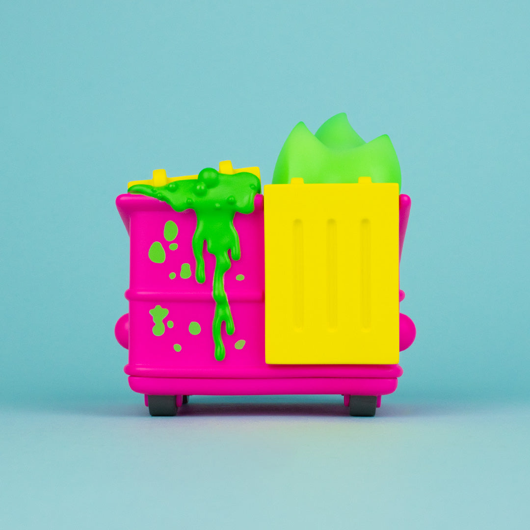 Dumpster Fire - Toxic Waste Vinyl Figure - Chemical Pink Edition