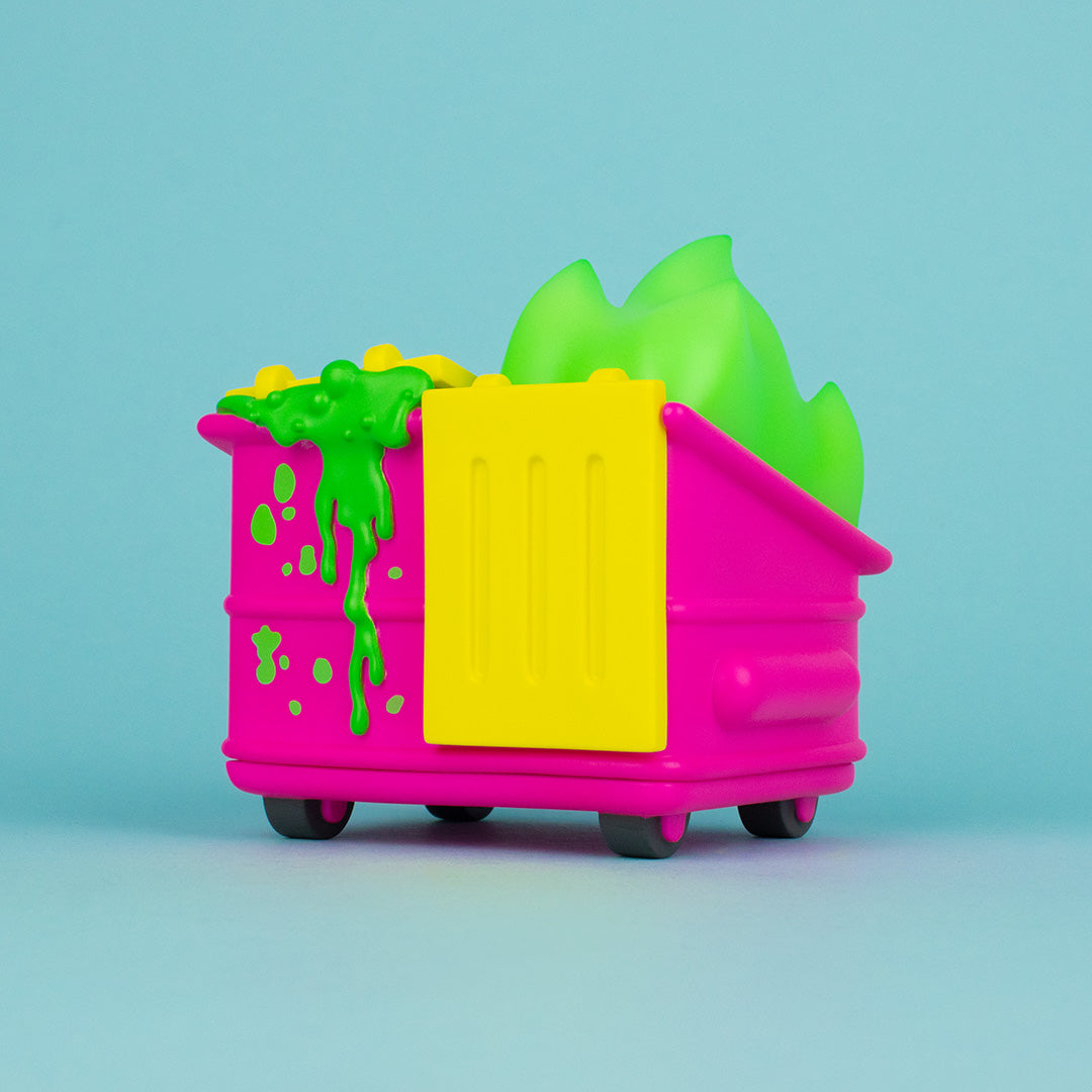 Dumpster Fire - Toxic Waste Vinyl Figure - Chemical Pink Edition