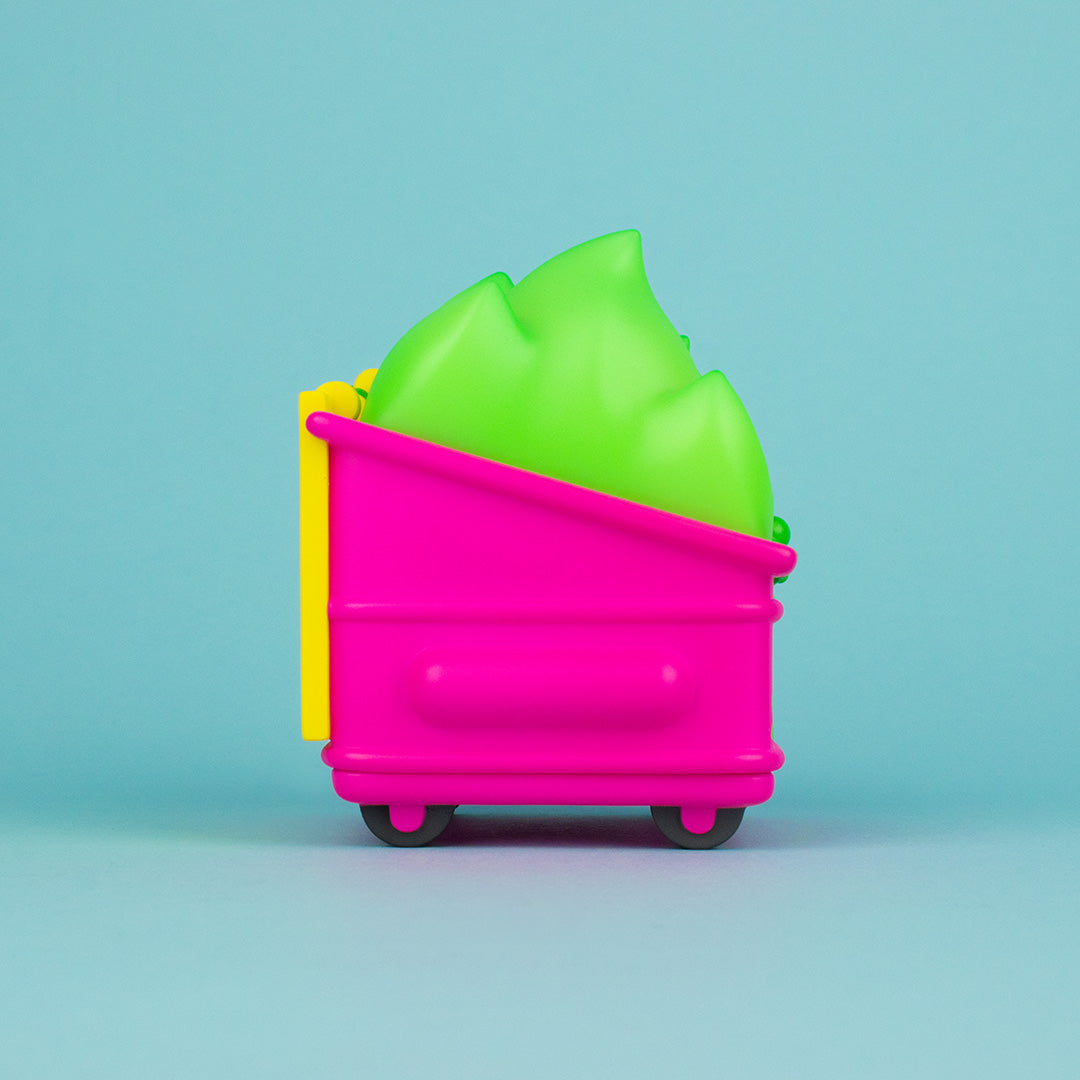 Dumpster Fire - Toxic Waste Vinyl Figure - Chemical Pink Edition