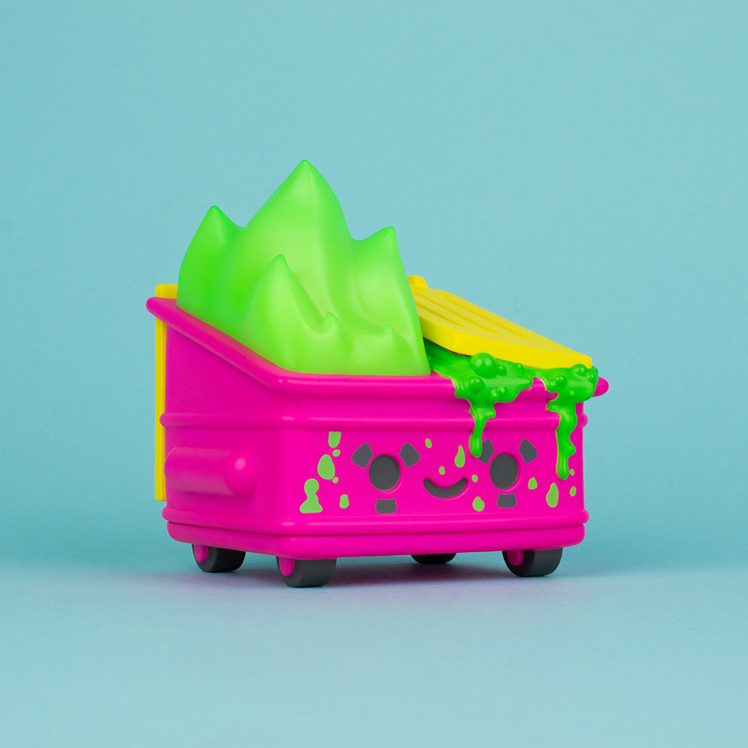 Dumpster Fire - Toxic Waste Vinyl Figure - Chemical Pink Edition