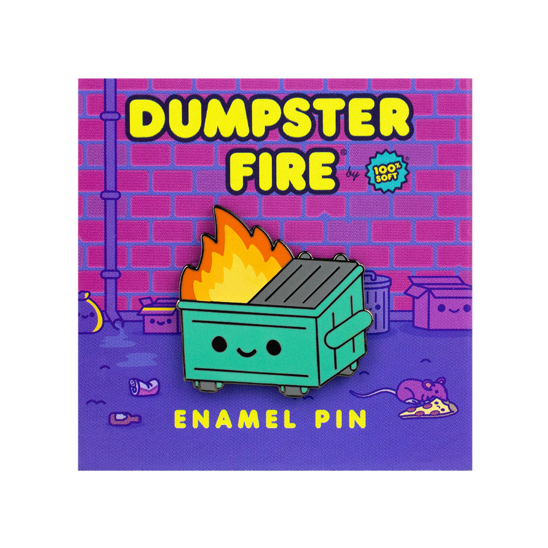 Dumpster Fire Enamel Pin