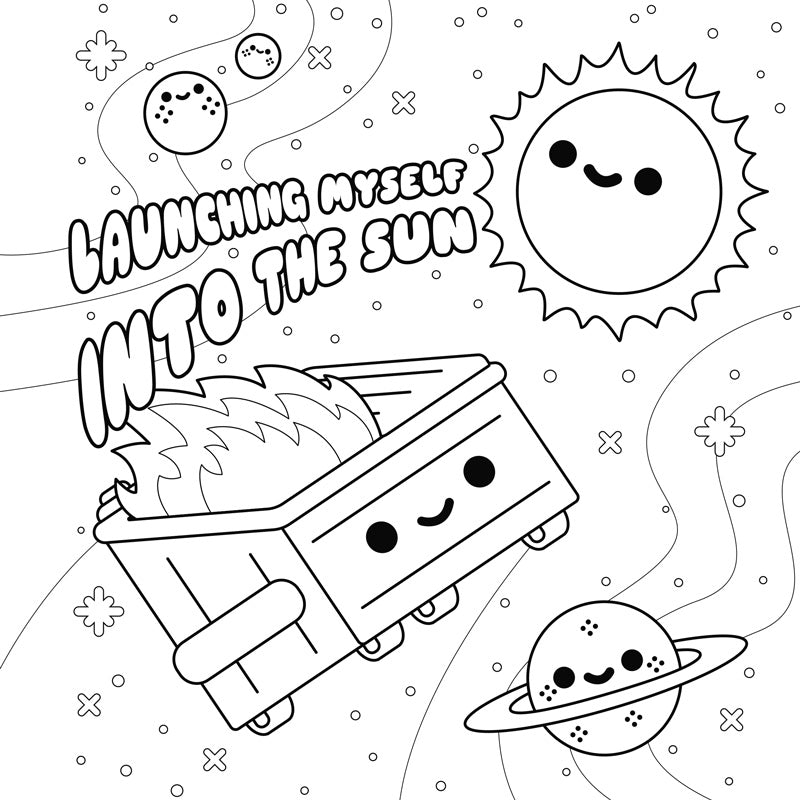 The Official Dumpster Fire Coloring Book