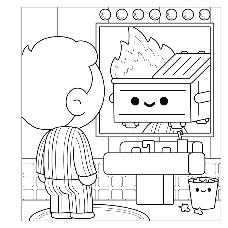 The Official Dumpster Fire Coloring Book