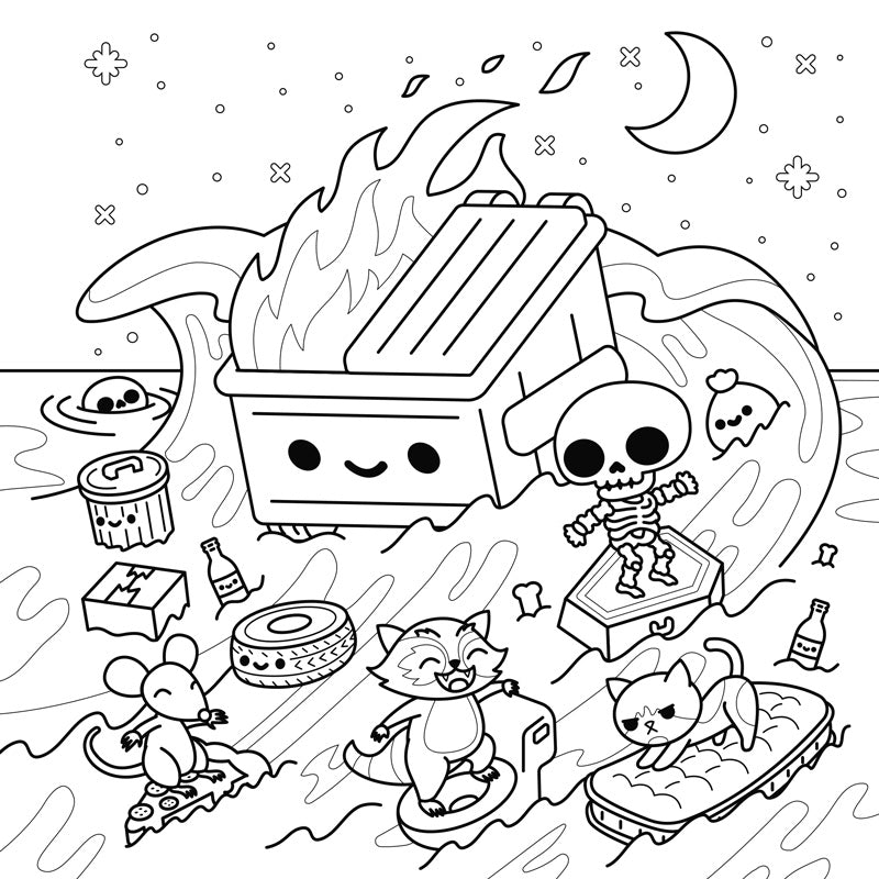 The Official Dumpster Fire Coloring Book