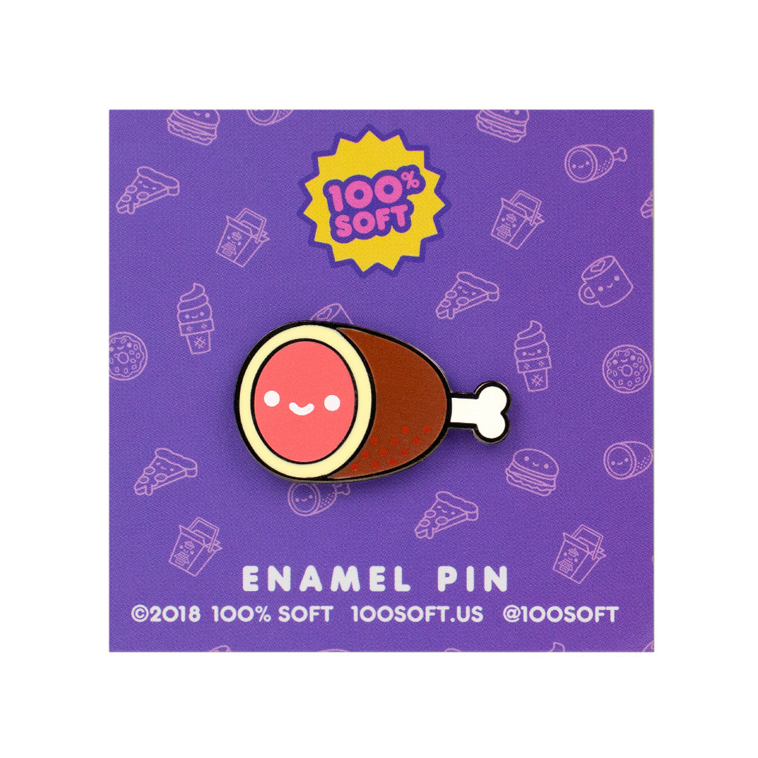 Hambone Enamel Pin