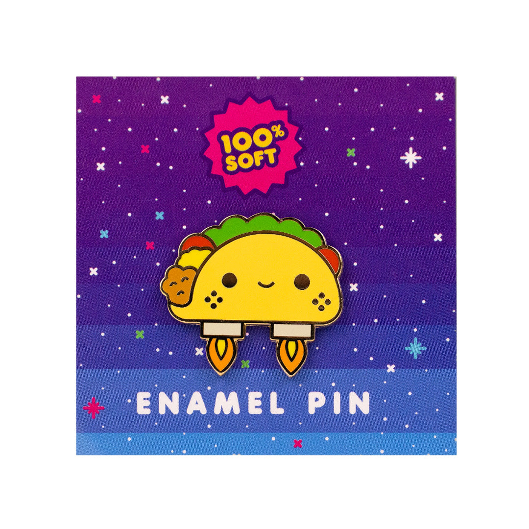 Space Taco Enamel Pin