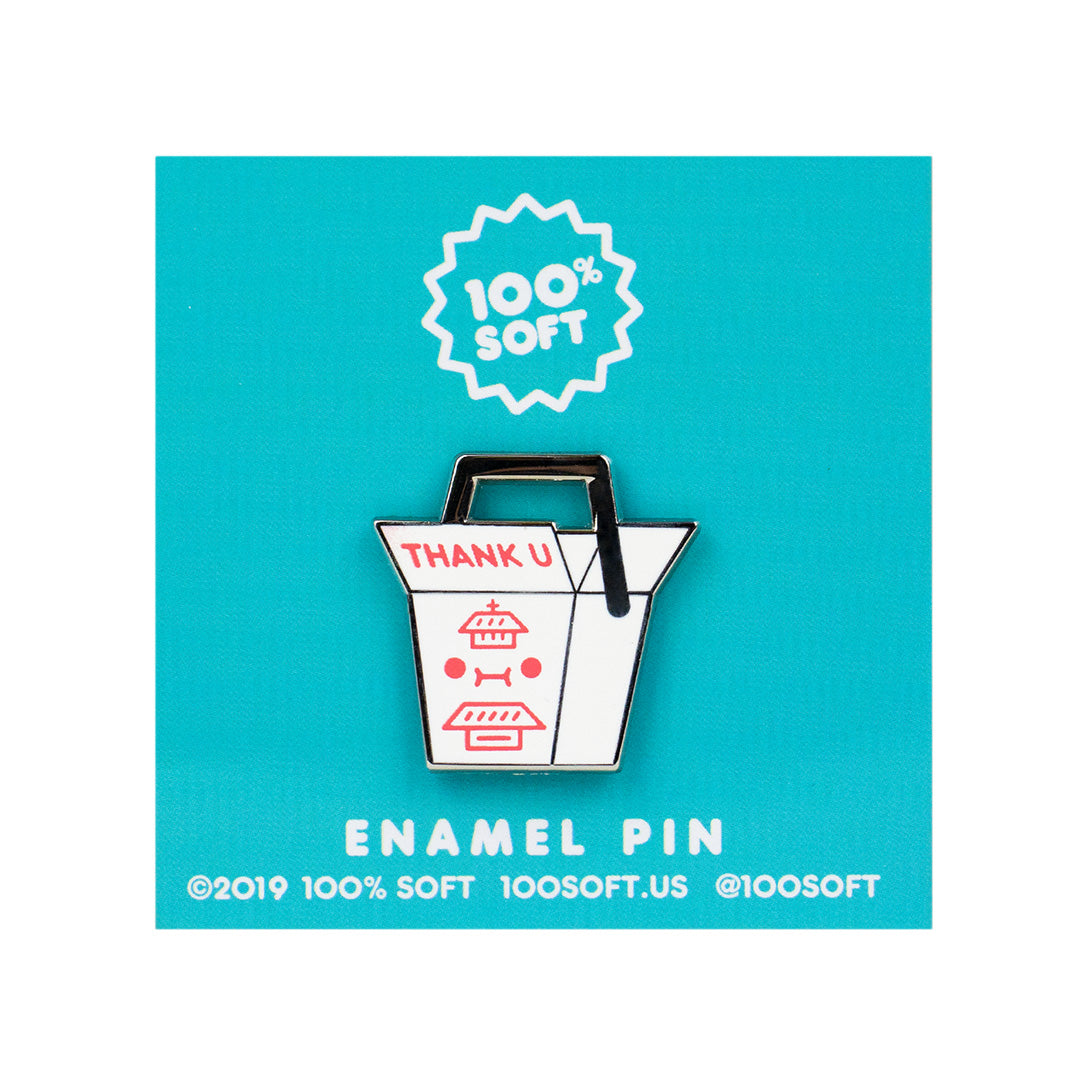 Takeout Enamel Pin