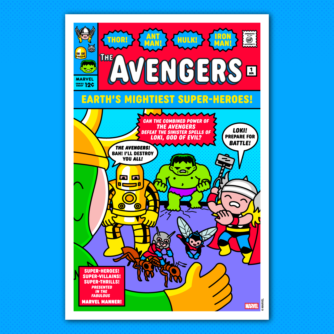 Marvel Comics Avengers #1 Poster