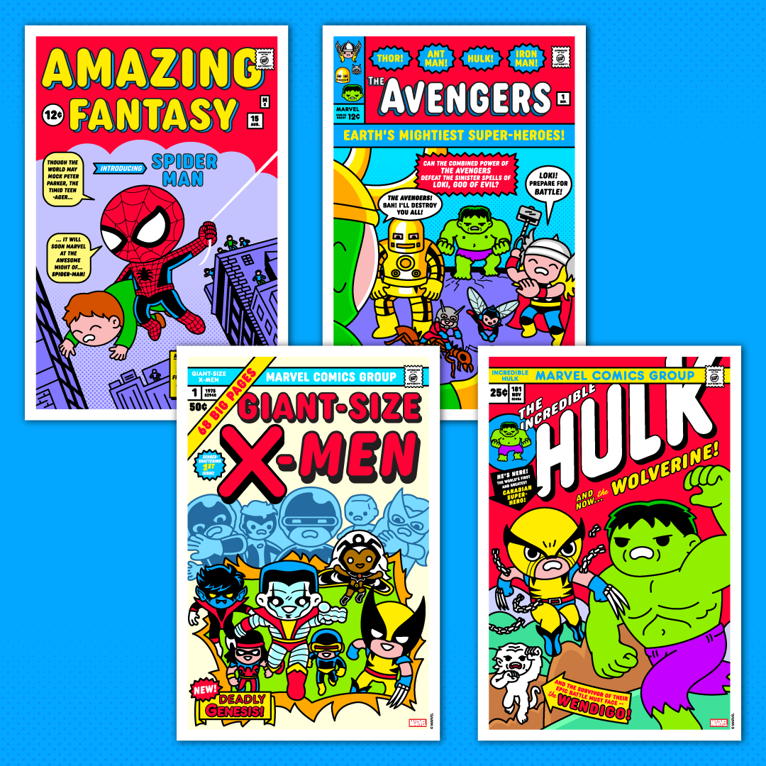 Marvel Comics Iconic Covers Poster Set