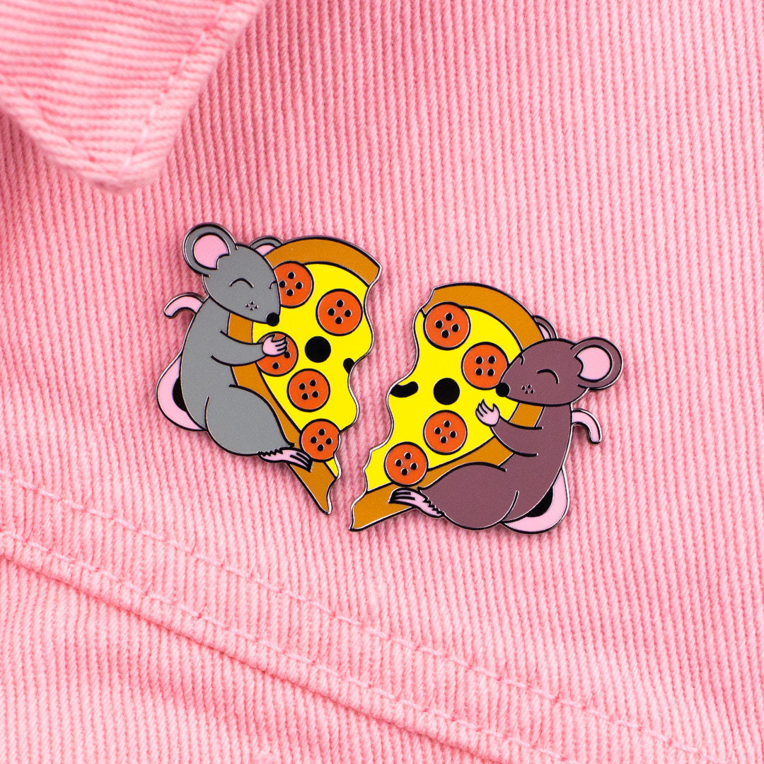Pizza Rats Amore Enamel Pin