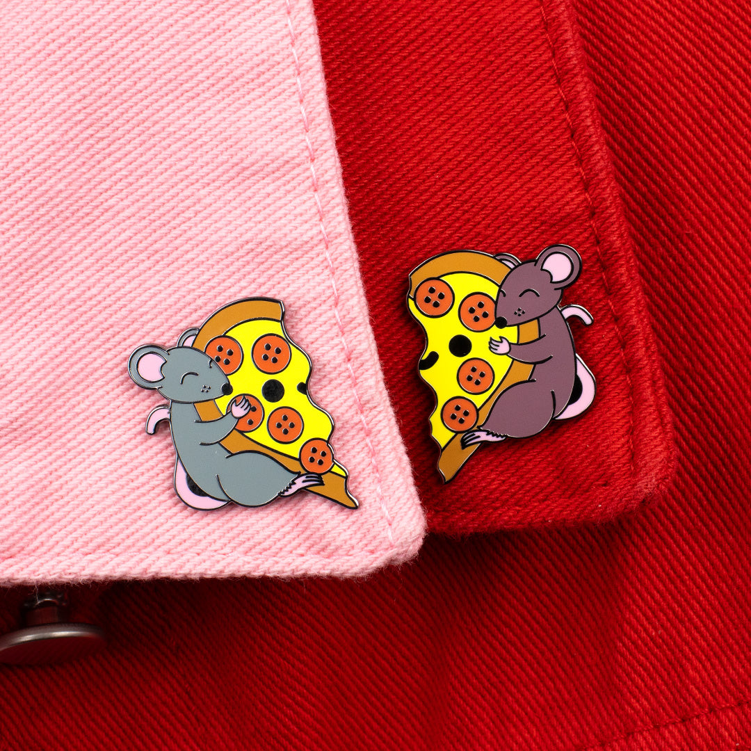 Pizza Rats Amore Enamel Pin