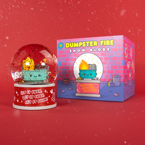 Dumpster Fire Snow Globe
