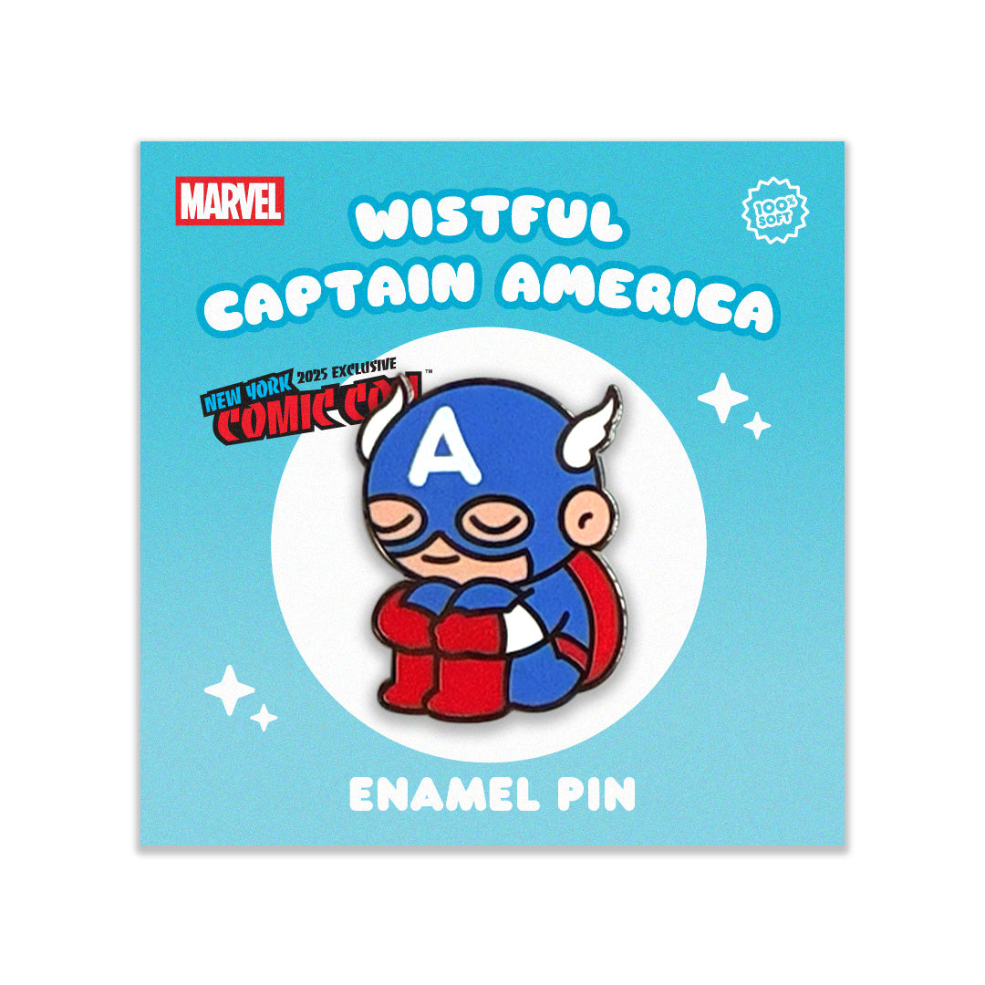 Wistful Captain America Enamel Pin