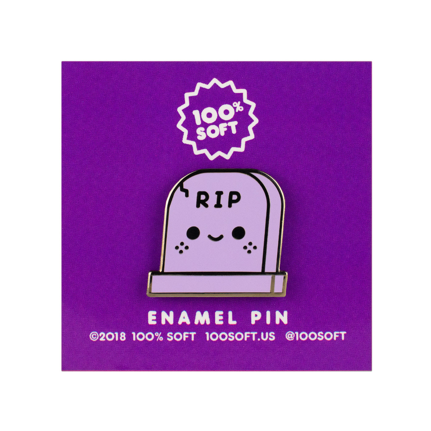 RIP Enamel Pin - 100% Soft