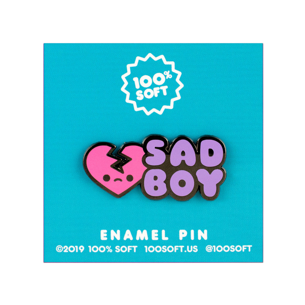Sad Boy Enamel Pin