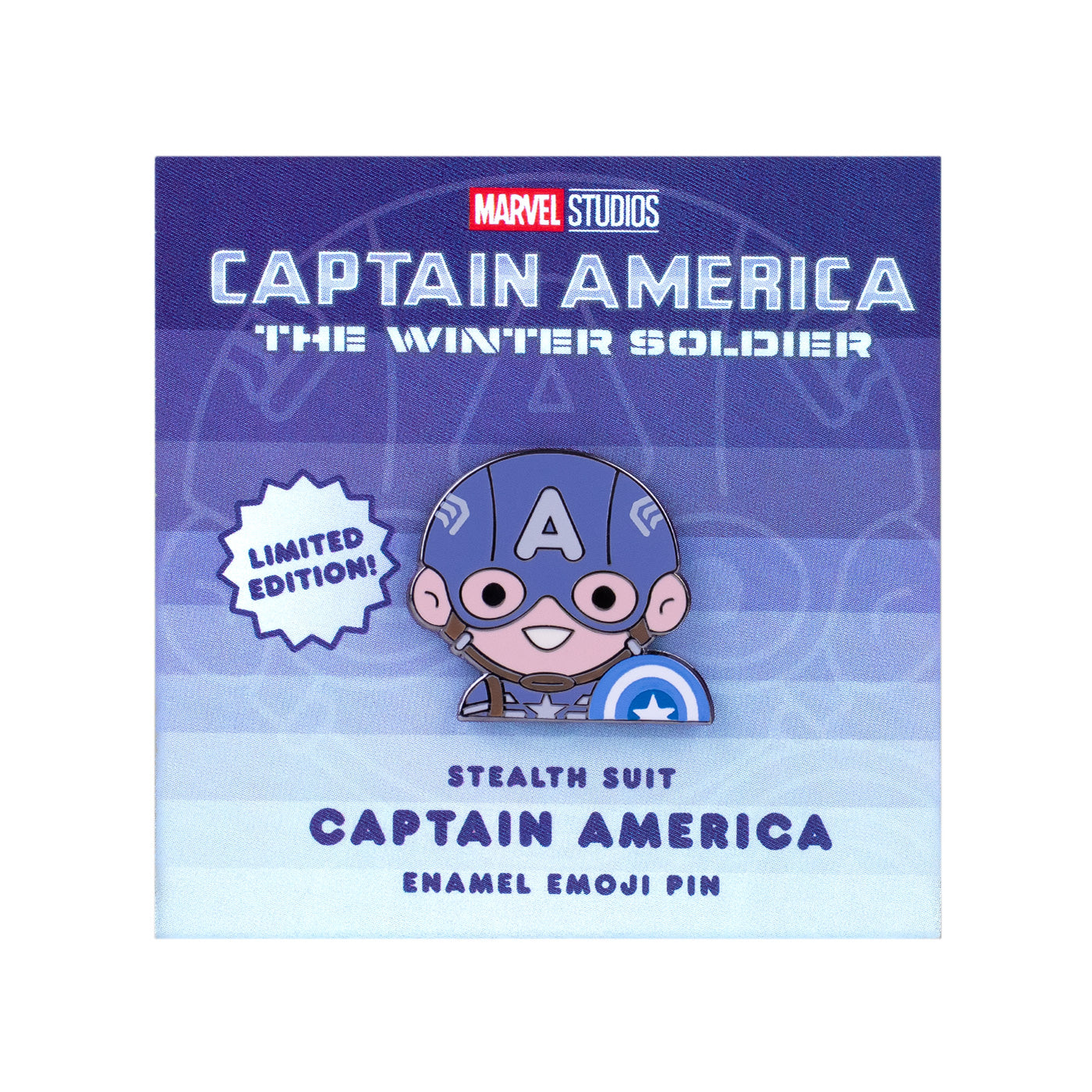 Marvel Captain America Kawaii Molded Enamel Lapel Pin 