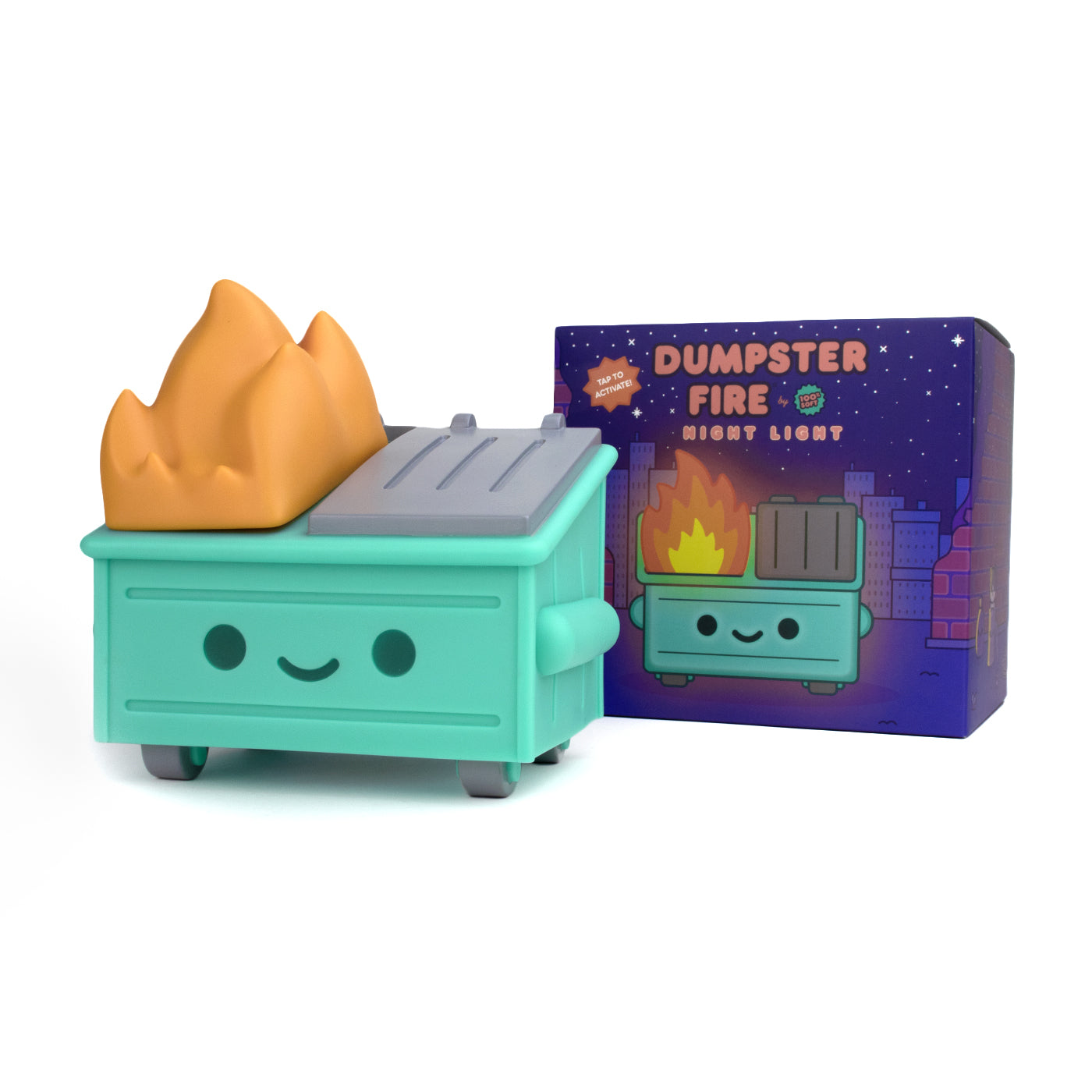  Fulmoon 6 Pcs Glow in The Dark Dumpster Fire Badge