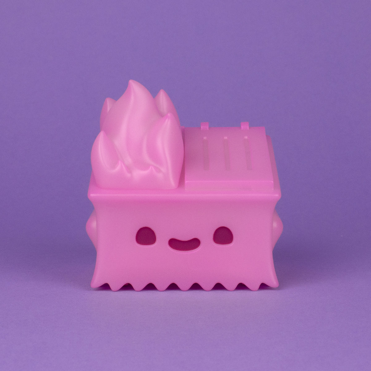 Dumpster Ghost Fire Vinyl Figure - Pink Glow in the Dark