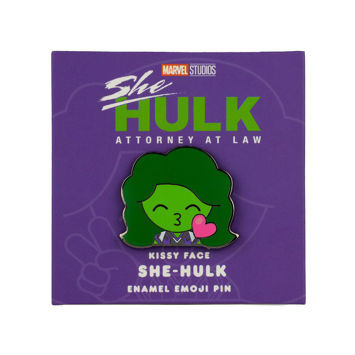 She-Hulk Kissy Enamel Pin