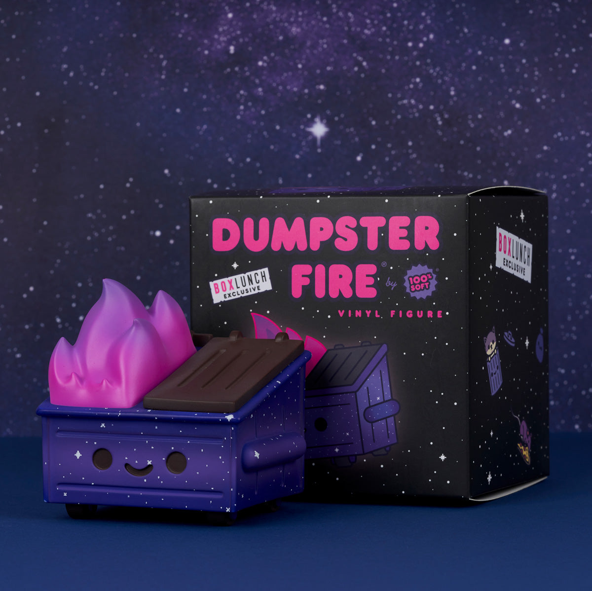 Dumpster Fire Galaxy Trash Vinyl Figure