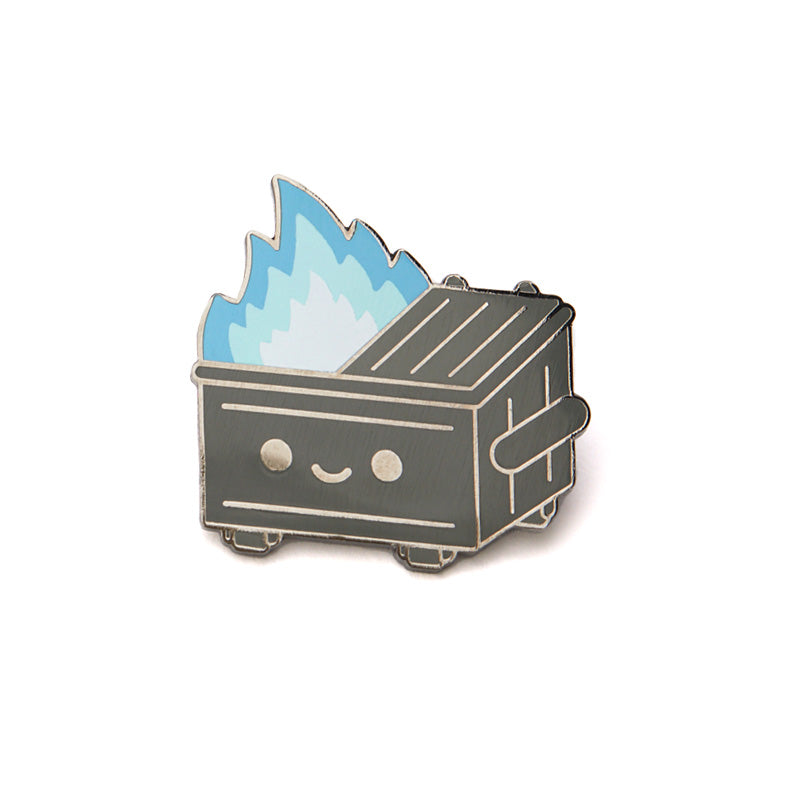 Dumpster Fire - Frosty Smog Enamel Pin - Limited Edition