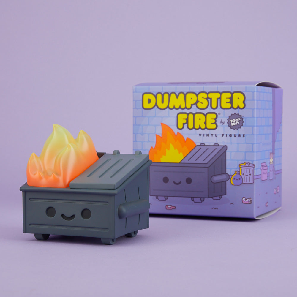 Dumpster Fire Vinyl Figure - Smog Black
