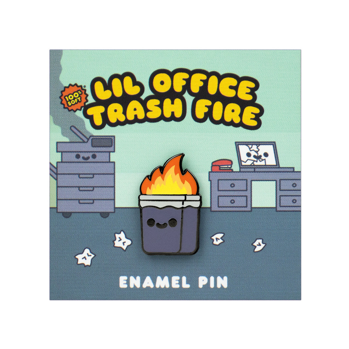 Lil Office Trash Enamel Pin