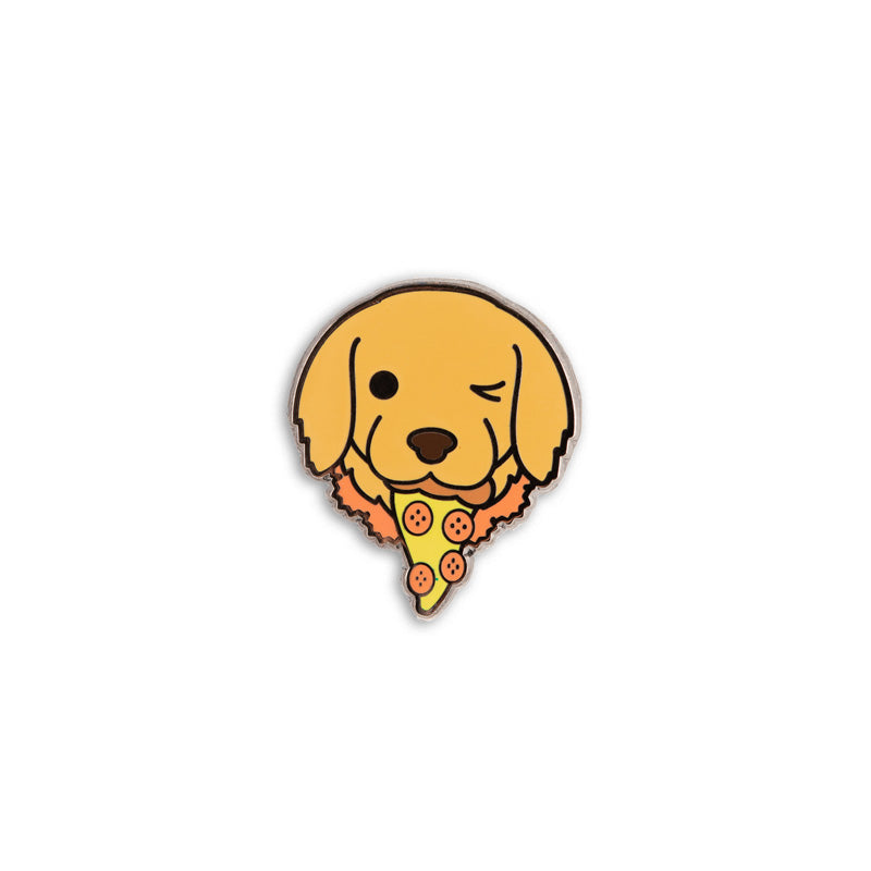 Lucky The Pizza Dog Enamel Pin