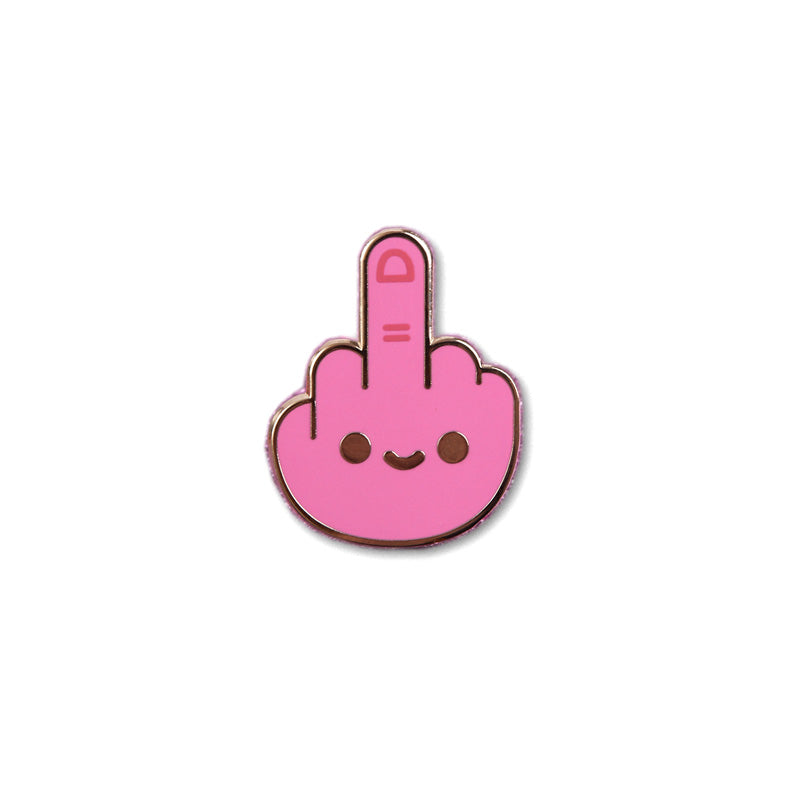 Middle Pin Middle Finger Enamel Pin - 100% Soft