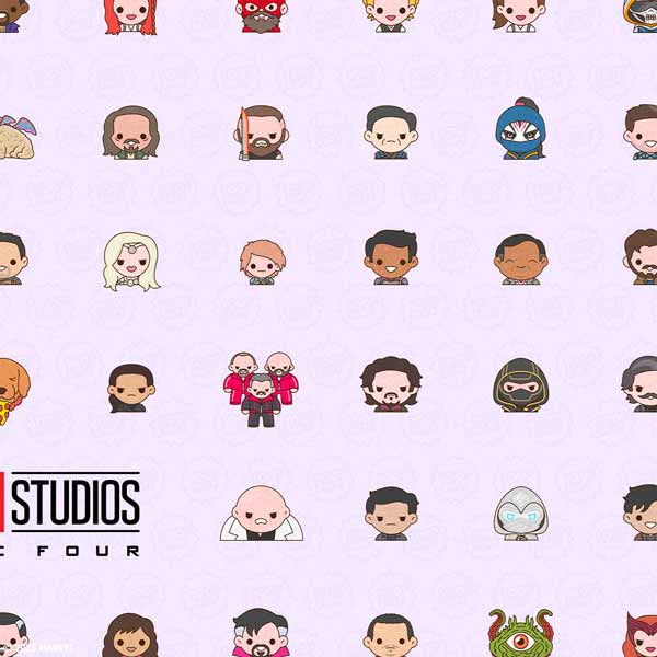 100% Soft x Marvel Studios Phase 4 Emoji Poster