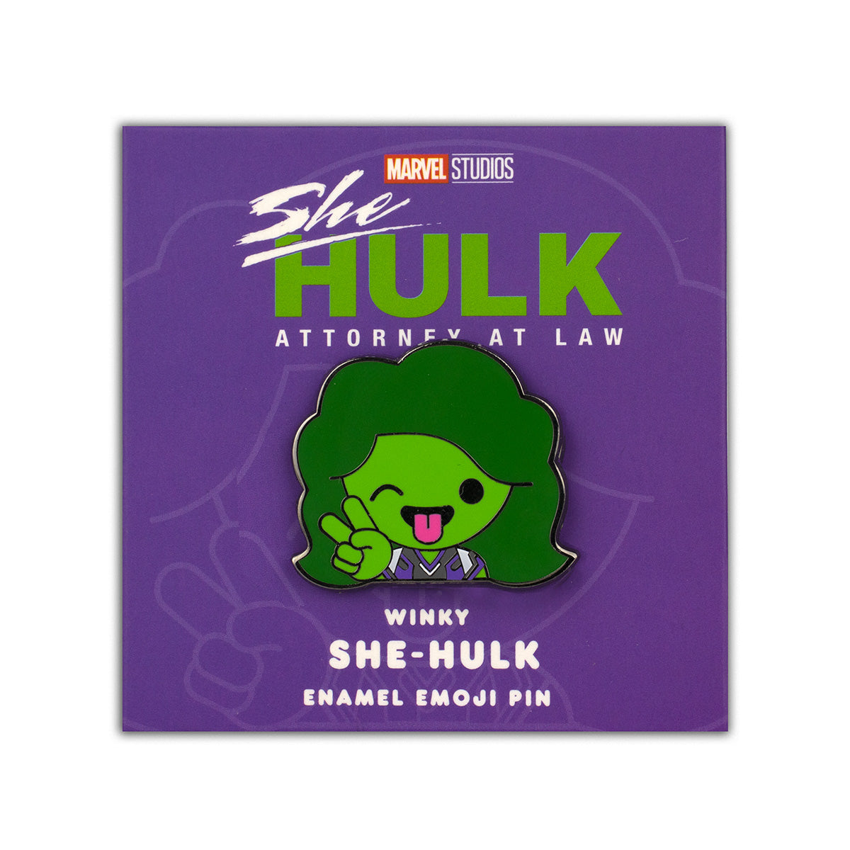 She-Hulk Winky Enamel Pin