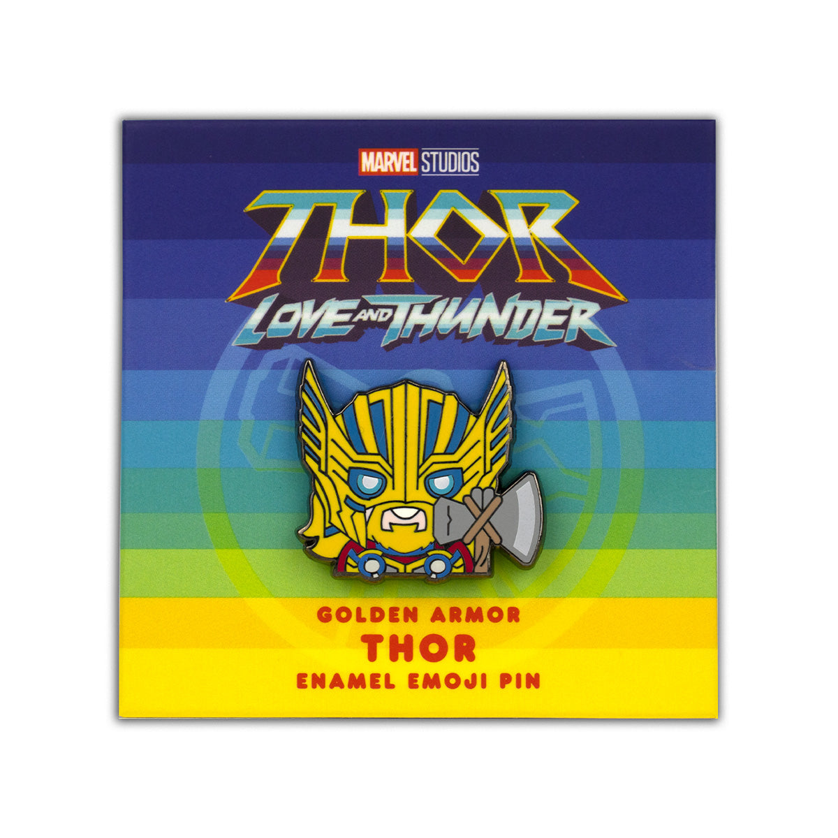Golden Armor Thor Enamel Pin