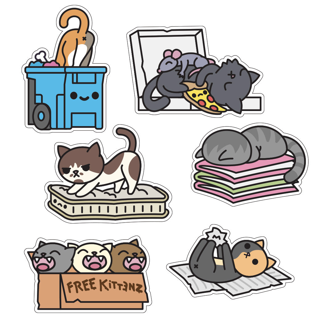 Trash Kitties Sticker Pack - Series 3